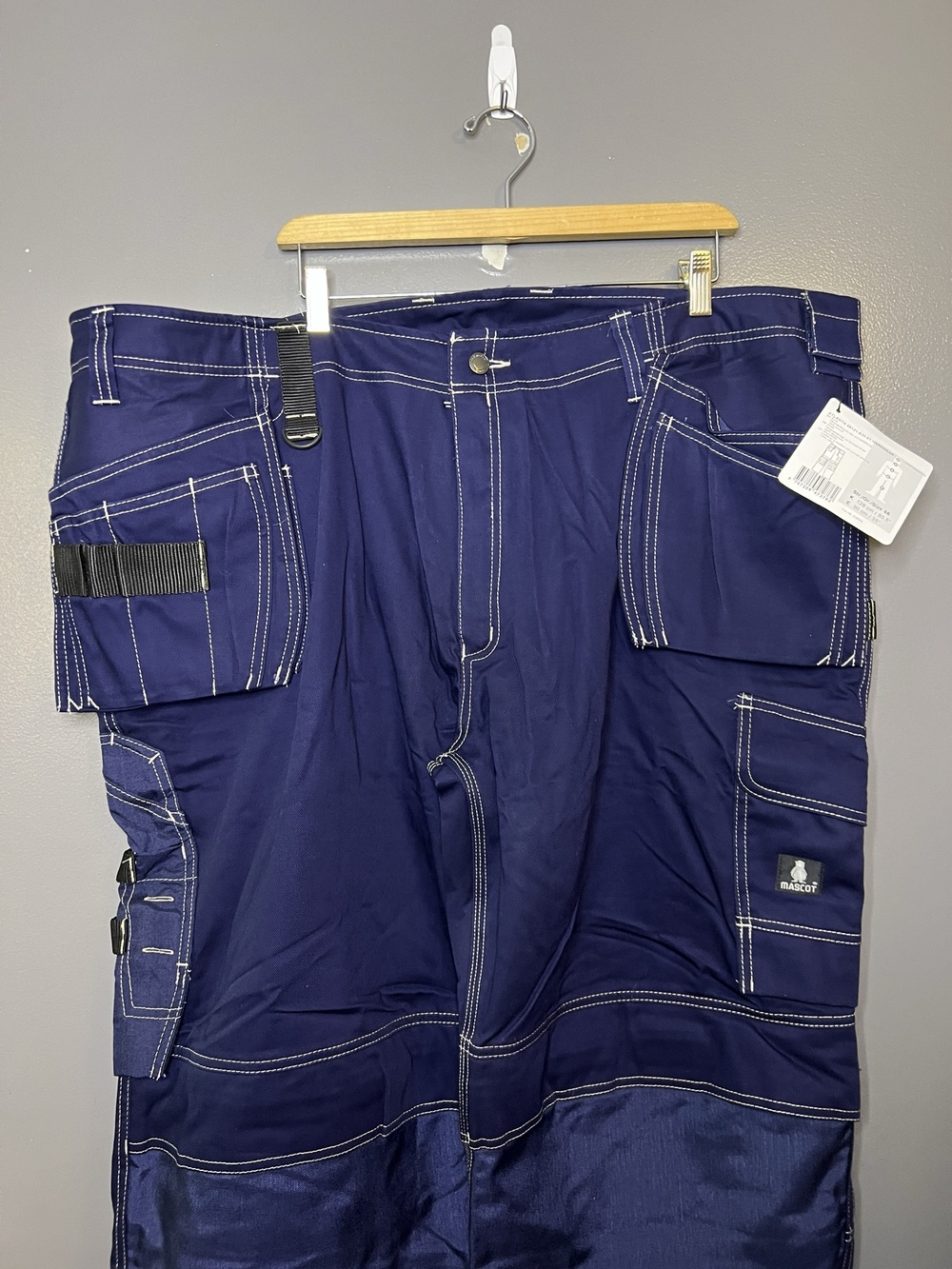 Mascot Cargo Pants Mens 51x35 Blue Atlanta Hardwear Workwear 06131-630-01